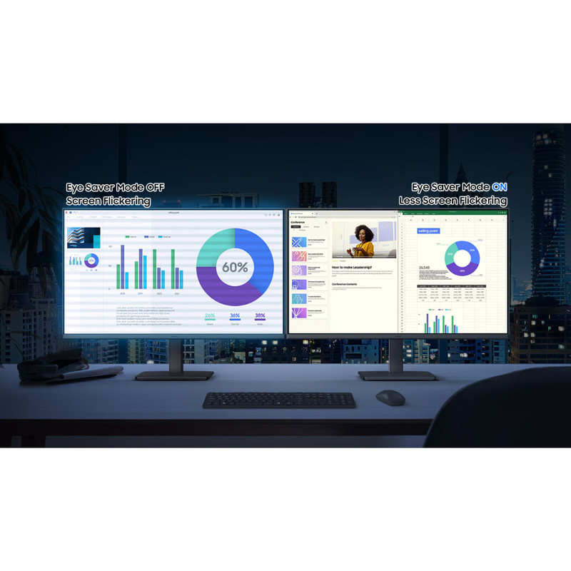 مانیتور 27 اینچ سامسونگ مدل Essential Monitor S3 S30GD LS27D300GAMXUE مانیتور 27 اینچ سامسونگ مدل Essential Monitor S3 S30GD LS27D300GAMXUE