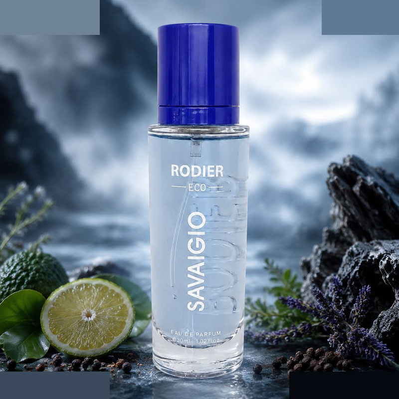 عطر جیبی مردانه رودیر مدل Savaigio با رایحه تلخ و طبیعت عطر جیبی مردانه رودیر مدل Savaigio با رایحه تلخ و طبیعت