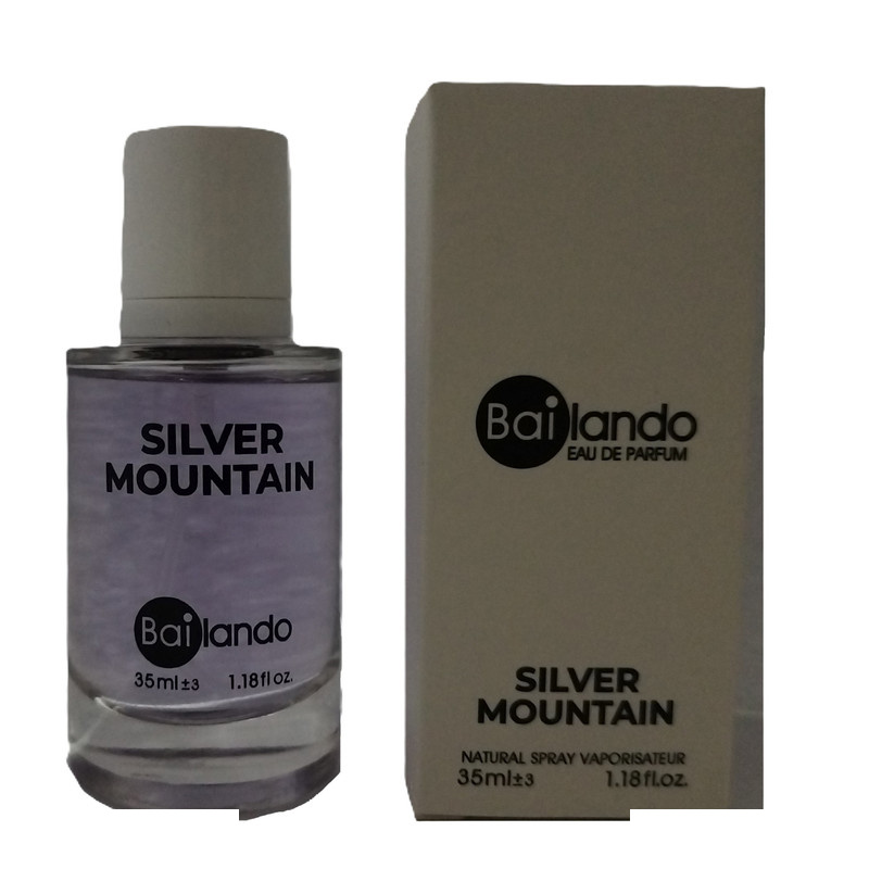 عطر جیبی بایلندو مدل سیلور مونتاین با رایحه خنک