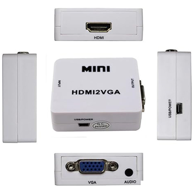 مبدل HDMI به VGA مدل HD2VGA مبدل HDMI به VGA مدل HD2VGA