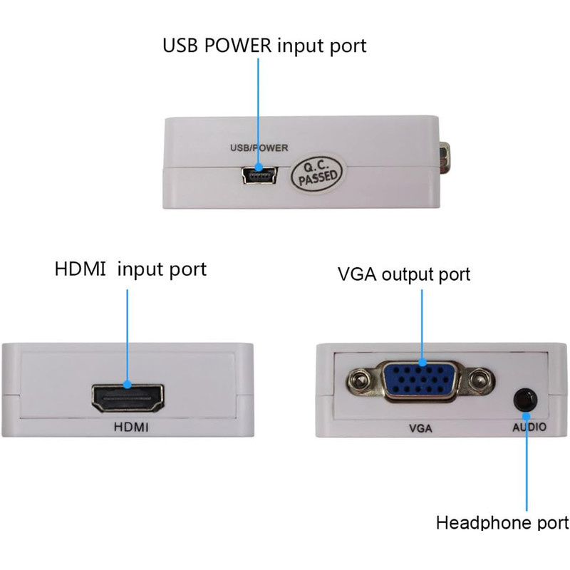 مبدل HDMI به VGA مدل Mini مبدل HDMI به VGA مدل Mini