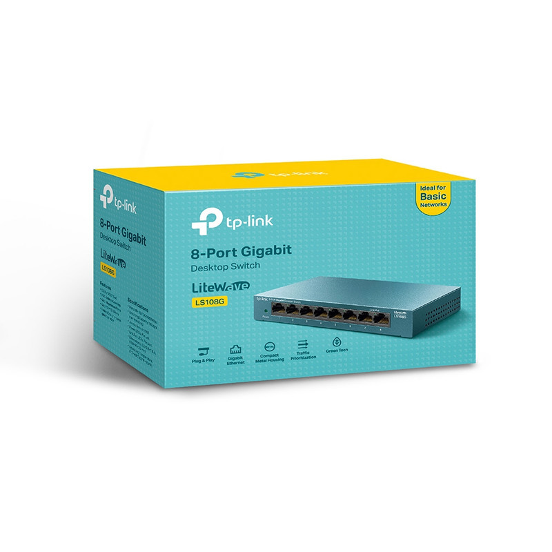 سوئیچ شبکه 8 پورت تی پی-لینک مدل LS108G سوئیچ شبکه 8 پورت تی پی-لینک مدل LS108G