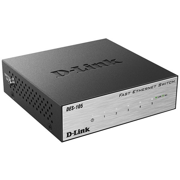 سوییچ 5 پورت دسکتاپ دی-لینک مدل DES-105 سوییچ 5 پورت دسکتاپ دی-لینک مدل DES-105