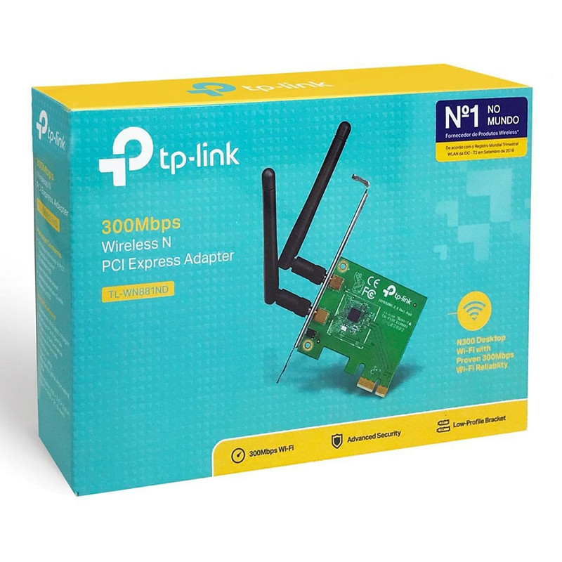کارت شبکه بیسیم 300Mbps تی پی-لینک TL-WN881ND کارت شبکه بیسیم 300Mbps تی پی-لینک TL-WN881ND