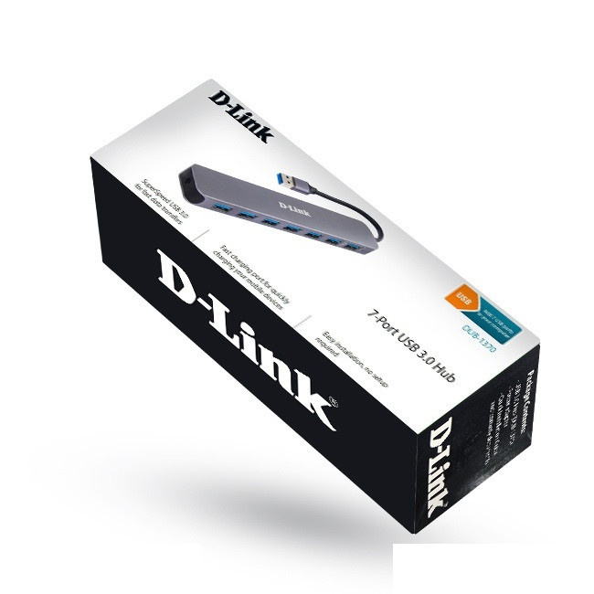 هاب USB 3.0 هفت پورت دی-لینک مدل DUB-1370 هاب USB 3.0 هفت پورت دی-لینک مدل DUB-1370