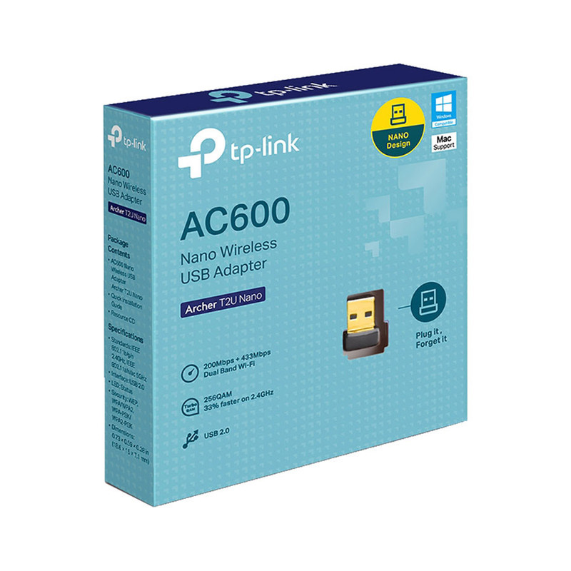 کارت شبکه USB تی پی-لینک مدل TP-Link َAC600 Archer T2U Nano کارت شبکه USB تی پی-لینک مدل TP-Link َAC600 Archer T2U Nano