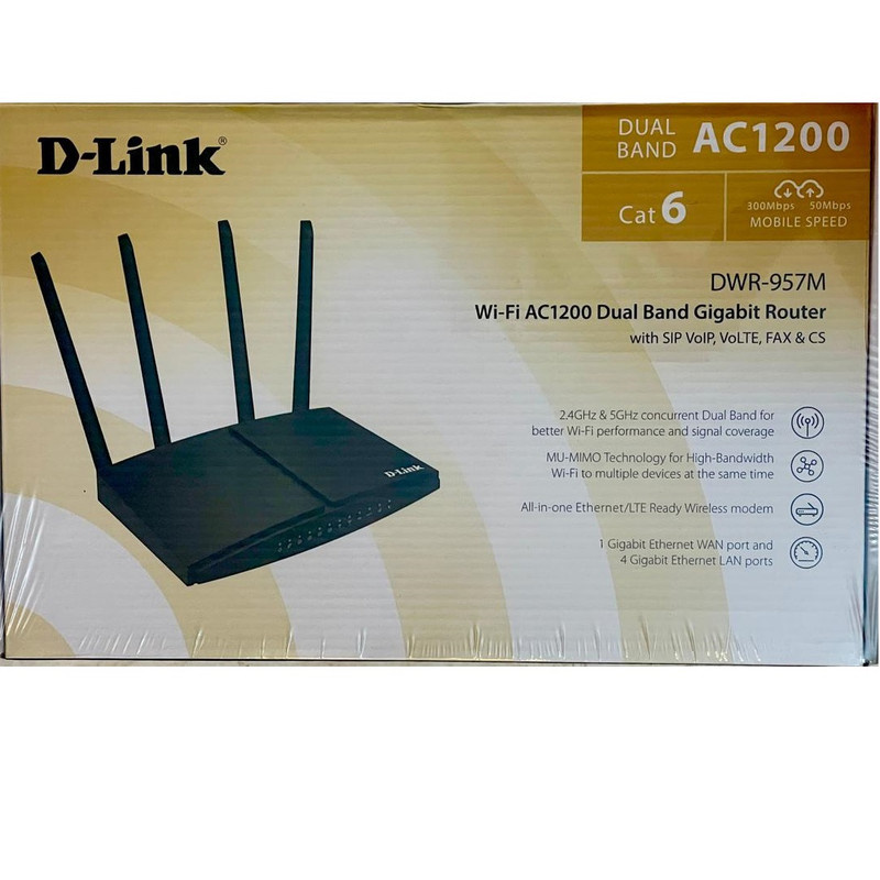 مودم روتر بی سیم 4G LTE دی-لینک مدل DWR-957M مودم روتر بی سیم 4G LTE دی-لینک مدل DWR-957M