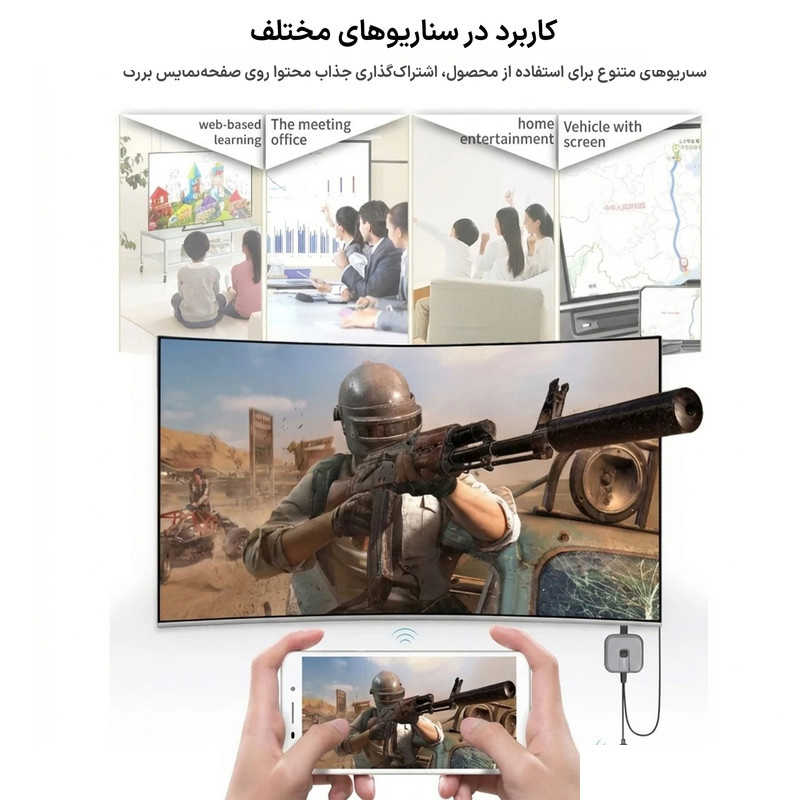 دانگل انتقال تصویر بیسیم نوکسو مدل DG‑N1 دانگل انتقال تصویر بیسیم نوکسو مدل DG‑N1