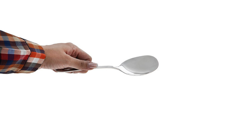 قاشق خورش خوری ناب استیل مدل ونیز قاشق خورش خوری ناب استیل مدل ونیز