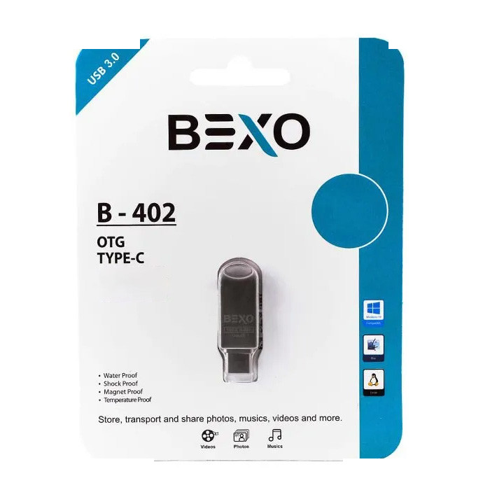 فلش مموری بکسو مدل B 402 ظرفیت 64 گیگابایت با رابط USB3 فلش مموری بکسو مدل B 402 ظرفیت 64 گیگابایت با رابط USB3