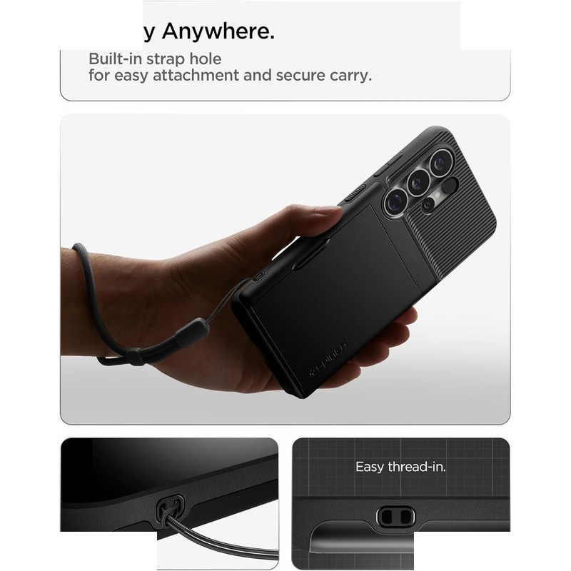کاور اسپیگن مدل Slim Armor CS مناسب برای گوشی موبایل سامسونگ Galaxy S26 Ultra