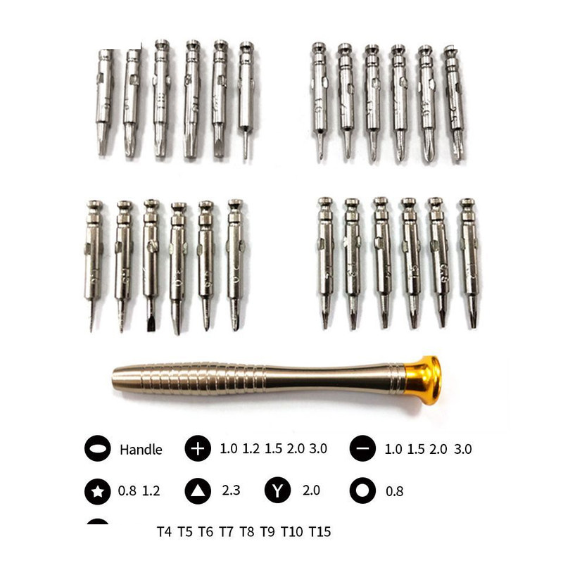 پیچ گوشتی ساعتی مدل HS25 مجموعه 25 عددی