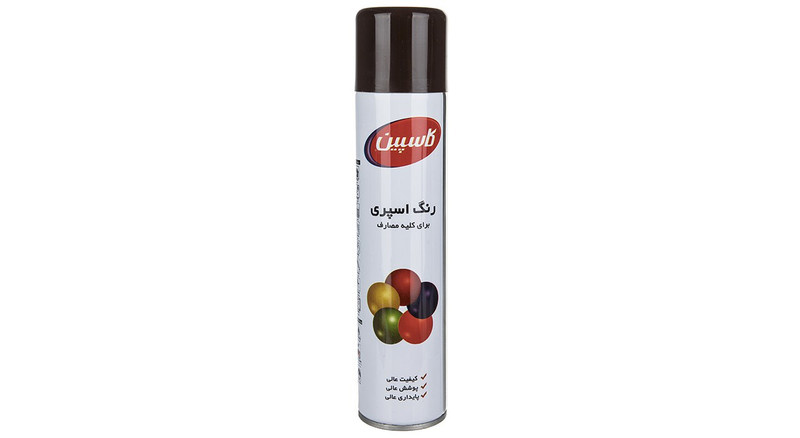 اسپری رنگ قهوه ای تیره کاسپین وزن 295 گرم اسپری رنگ قهوه ای تیره کاسپین وزن 295 گرم