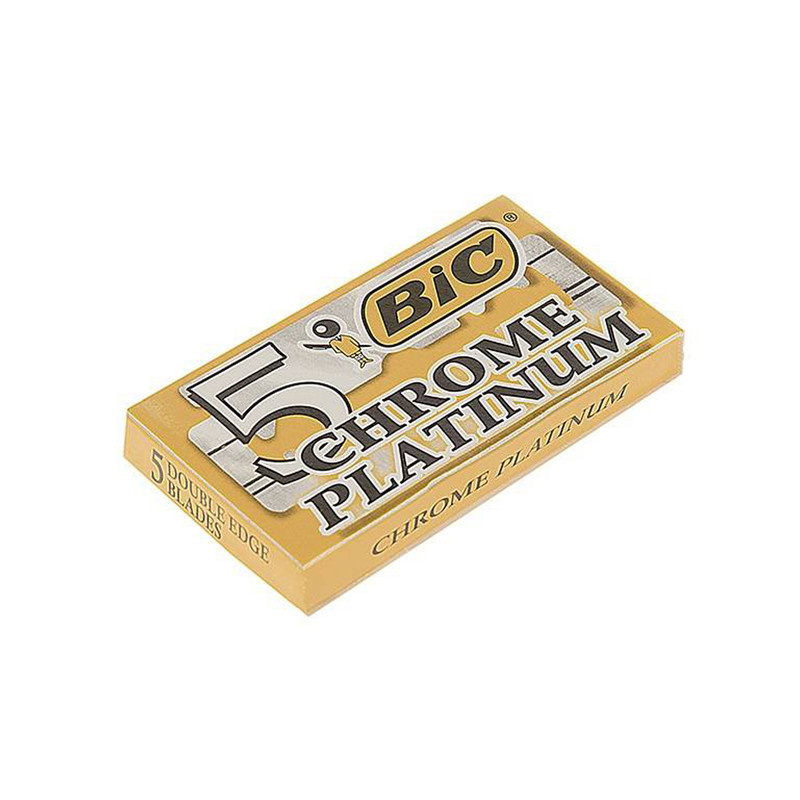 تیغ یدک سنتی بیک مدل Platinum Chromium Double Edge مجموعه 6 عددی تیغ یدک سنتی بیک مدل Platinum Chromium Double Edge مجموعه 6 عددی
