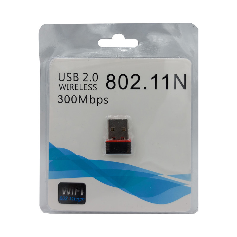 کارت شبکه بی سیم USB مدل WIFI 802.11b/g/n کارت شبکه بی سیم USB مدل WIFI 802.11b/g/n