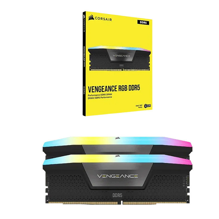 رم دسکتاپ کورسیر VENGEANCE RGB DDR5 دو کاناله 64 گیگابایت 5200 مگاهرتز CL40 با هیتسینک و ولتاژ 1.2 ولت رم دسکتاپ کورسیر VENGEANCE RGB DDR5 دو کاناله 64 گیگابایت 5200 مگاهرتز CL40 با هیتسینک و ولتاژ 1.2 ولت