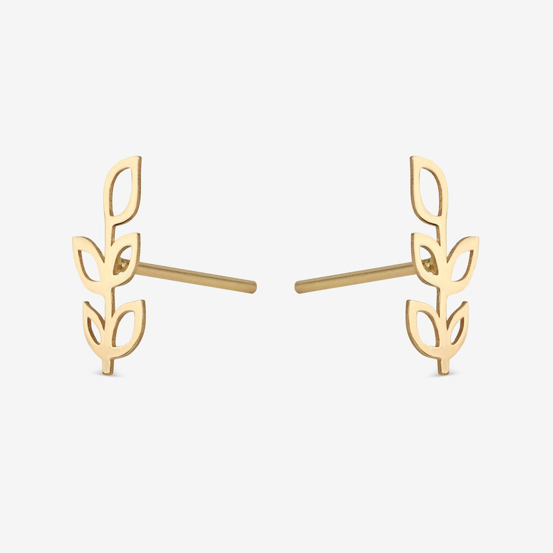 گوشواره میخی طلا 18 عیار زنانه طلای رادا مدل پتوس کد rd269