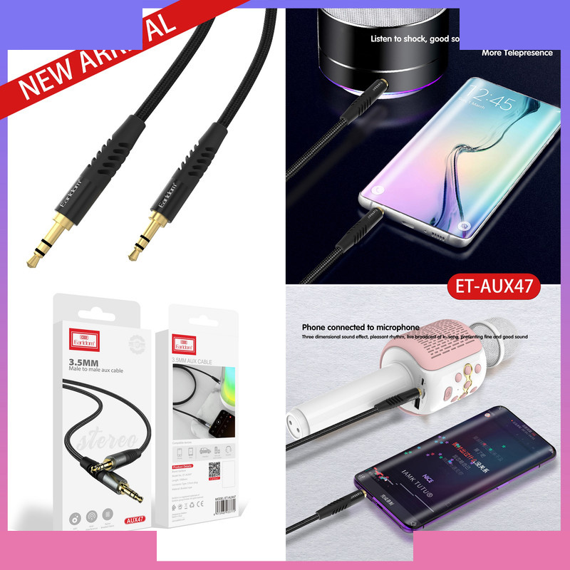 کابل AUX ارلدام مدل ET-AUX47 طول 1 متر