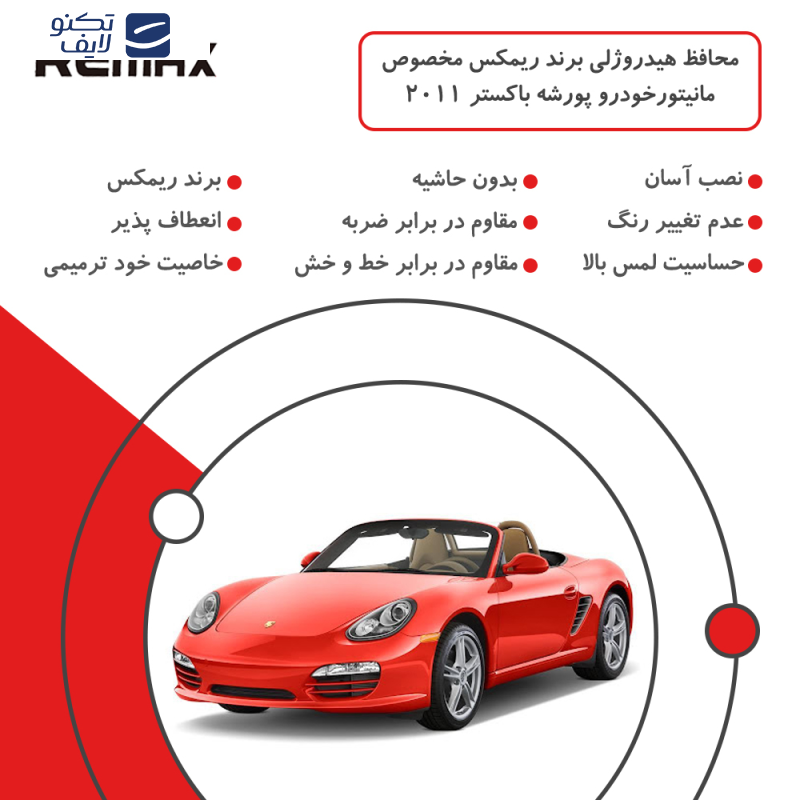 محافظ مانیتور خودرو ریمکس مدل Resistant-HD مناسب برای مانیتور پورشه باکستر 2011 محافظ مانیتور خودرو ریمکس مدل Resistant-HD مناسب برای مانیتور پورشه باکستر 2011