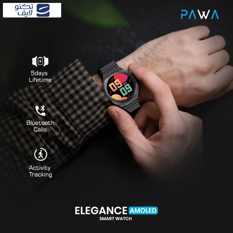 ساعت هوشمند پاوا مدل Elegance شمارنده ضربان قلب، گام شمار، نمایش اعلان، بند فلزی ساعت هوشمند پاوا مدل Elegance شمارنده ضربان قلب، گام شمار، نمایش اعلان، بند فلزی