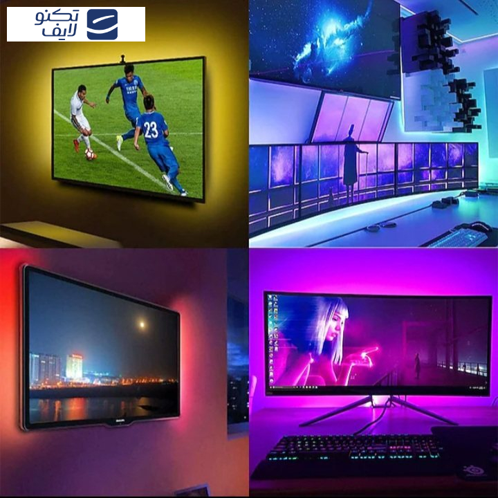 ریسه ال ای دی مدل گیمینگ کد RGB طول 5 متر