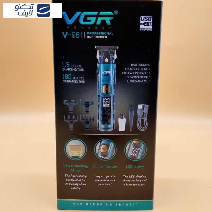 ست ماشین اصلاح موی صورت و بدن وی جی ار مدل V-961 ست ماشین اصلاح موی صورت و بدن وی جی ار مدل V-961