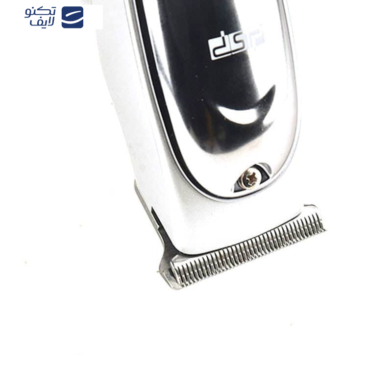 ماشین اصلاح موی صورت دی اس پی مدل 90377، اصلاح به صورت حجم زن، منبع انرژی باتری، تکنولوژی اصلاح به صورت برش مستقیم، اندازه اصلاح 0.1 میلی‌متر، مدت زمان شارژ 90 دقیقه و مدت زمان استفاده پس از شارژ 120 دقیقه، به همراه برس تمیزکننده، کابل شارژ