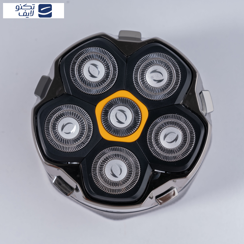 ماشین اصلاح موی صورت جی دبلیو مدل 9898، اصلاح به صورت صفر زن، مقاوم در برابر آب، نمایش وضعیت باتری، منبع انرژی با کابل USB، تکنولوژی اصلاح به صورت برش چرخشی، به‌همراه کابل شارژ USB، محافظ