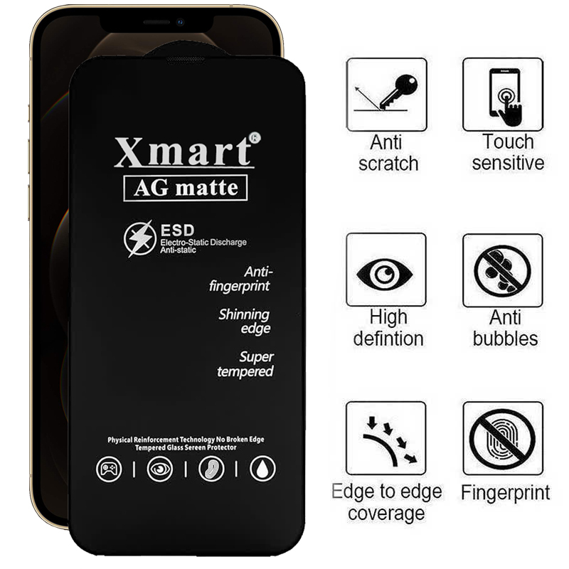 محافظ صفحه نمایش مات اپیکوی مدل Xmart Ag Matte مناسب برای گوشی موبایل اپل iphone 12 Pro Max محافظ صفحه نمایش مات اپیکوی مدل Xmart Ag Matte مناسب برای گوشی موبایل اپل iphone 12 Pro Max