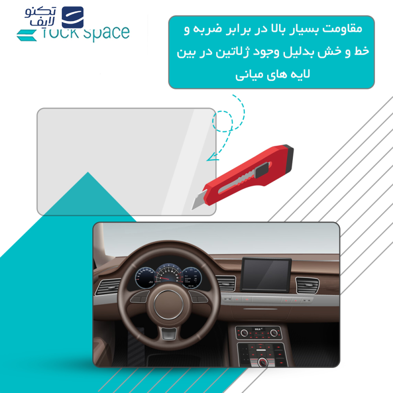 محافظ صفحه نمایش خودرو راک اسپیس مدل Resistant-Matte مناسب برای مانیتور چری تیگو 5 1395 محافظ صفحه نمایش خودرو راک اسپیس مدل Resistant-Matte مناسب برای مانیتور چری تیگو 5 1395