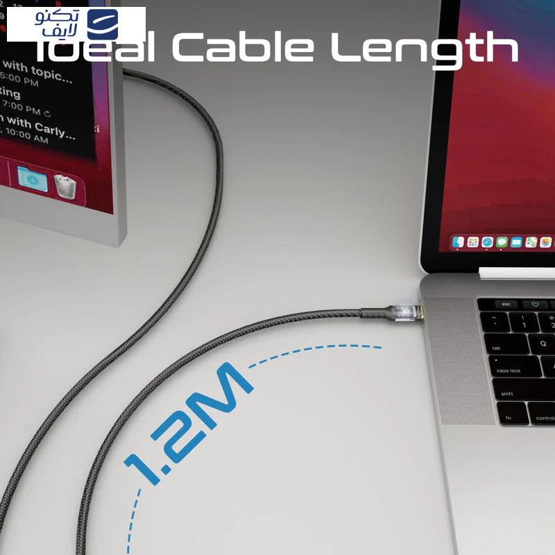 کابل USB-C پرومیت مدل LUCIDLINE-CC120 طول 1.2 متر کابل USB-C پرومیت مدل LUCIDLINE-CC120 طول 1.2 متر
