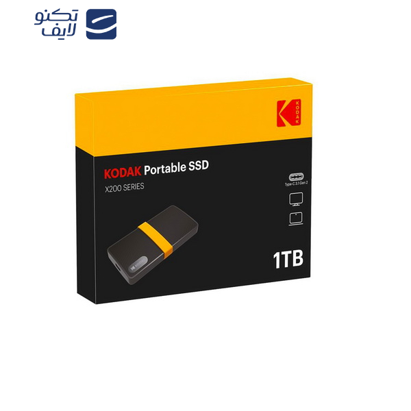 هارد اکسترنال کداک مدل SSD-KD-EX-X200-1TB ظرفیت یک ترابایت