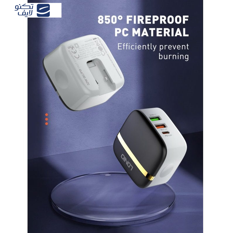 شارژر دیواری الدینیو مدل A3513Q به همراه کابل usb-c شارژر دیواری الدینیو مدل A3513Q به همراه کابل usb-c