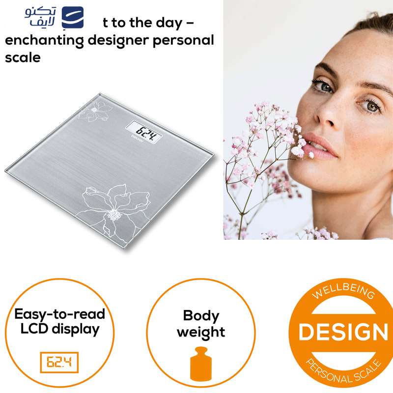 ترازو دیجیتال بیورر مدل Wellbeing GS10 ترازو دیجیتال بیورر مدل Wellbeing GS10