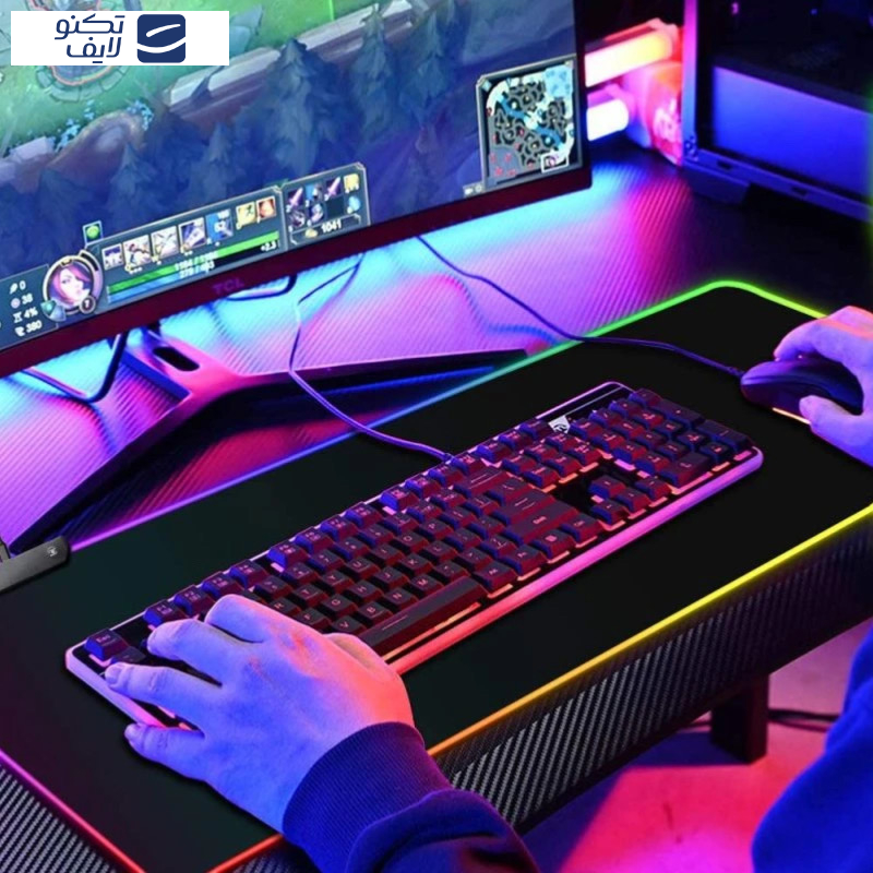 ماوس پد گیمینگ مدل RGB کد GMS_WT_5 ماوس پد گیمینگ مدل RGB کد GMS_WT_5