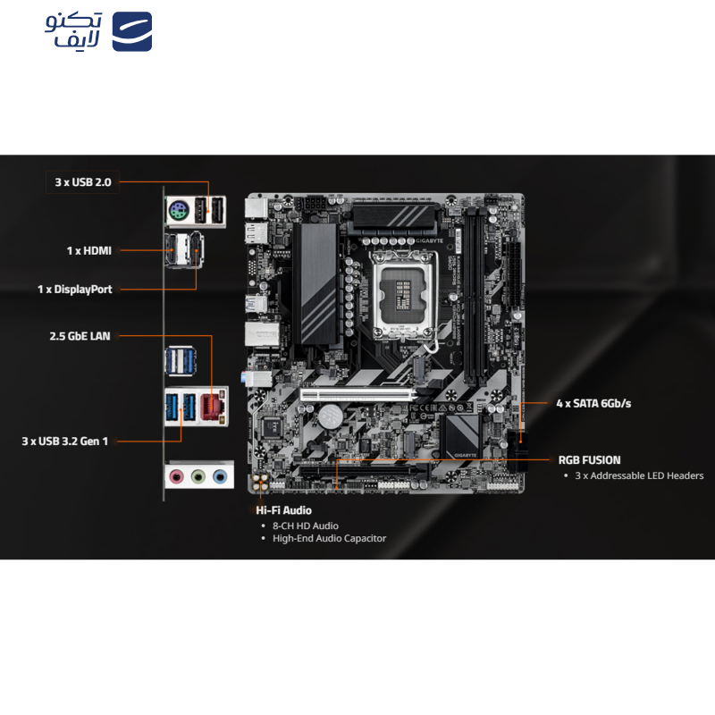 مادربرد گیگابایت مدل B860M POWER مادربرد گیگابایت مدل B860M POWER