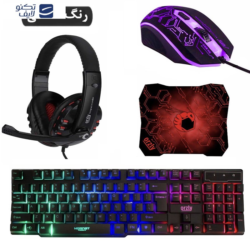 ست گیمینگ اورزلی مدل RX-25O-ESSENTIAL-PACK، سوییچ ممبران، Full-Size، نورپردازی LED RGB ست گیمینگ اورزلی مدل RX-25O-ESSENTIAL-PACK، سوییچ ممبران، Full-Size، نورپردازی LED RGB