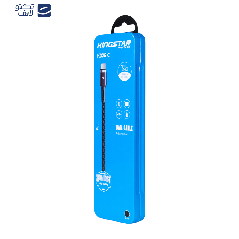 کابل تبدیل USB به USB-C کینگ استار مدل K325C طول 1 متر کابل تبدیل USB به USB-C کینگ استار مدل K325C طول 1 متر
