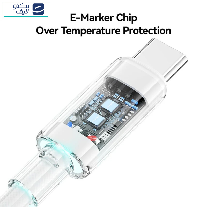 کابل تبدیل USB به USB-C یوسمز مدل SJ658 طول 1.2متر کابل تبدیل USB به USB-C یوسمز مدل SJ658 طول 1.2متر