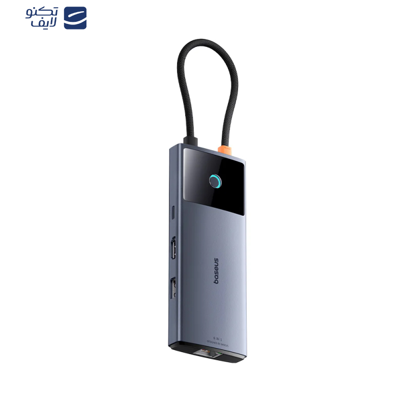 هاب 6 پورت USB-C باسئوس مدل Metal Gleam Series 2
