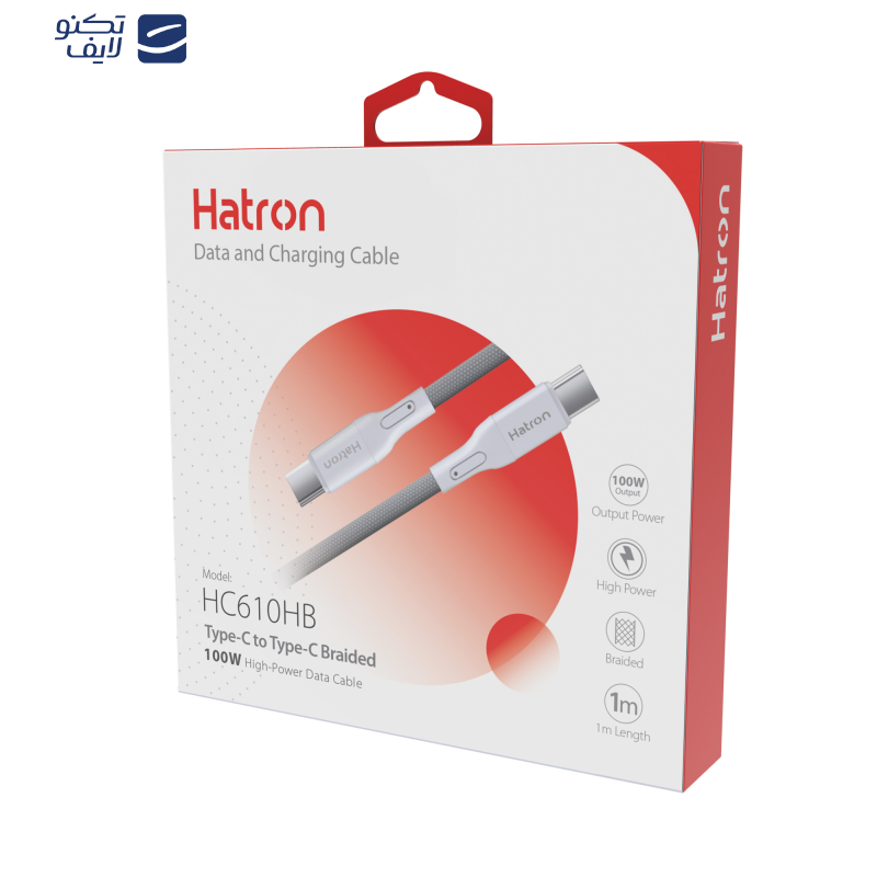 کابل USB-C هترون مدل HC610HB طول 1 متر