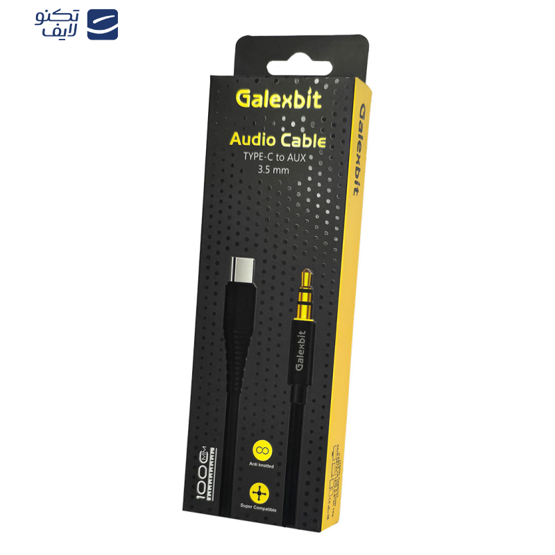 کابل تبدیل AUX TO USB-C گلکسبیت مدل CG Color کابل تبدیل AUX TO USB-C گلکسبیت مدل CG Color