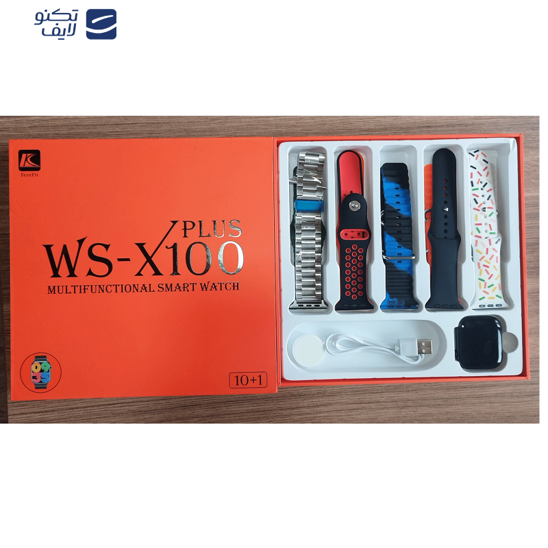 ساعت هوشمند دبلیو اِس مدل x100 plus ساعت هوشمند دبلیو اِس مدل x100 plus