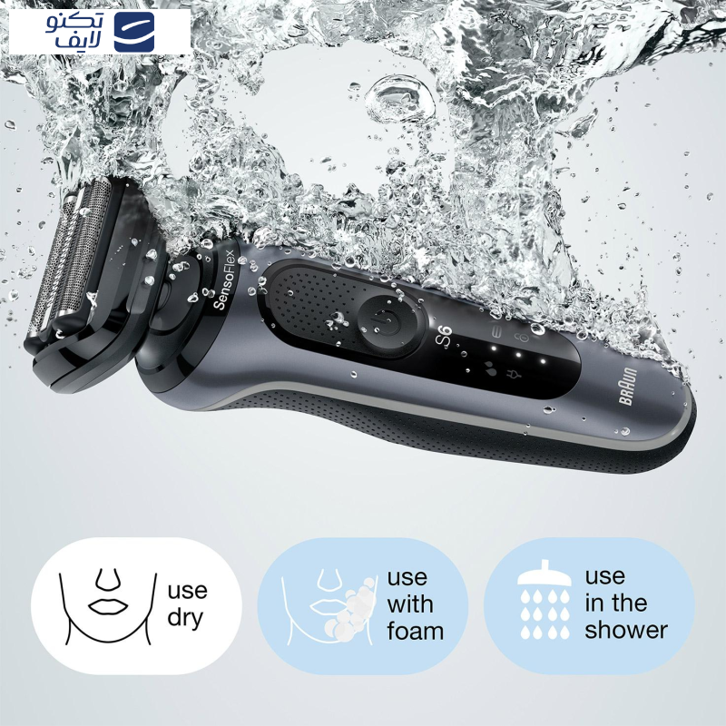 ماشین اصلاح موی صورت شارژی براون مدل series6 61N1000s ماشین اصلاح موی صورت شارژی براون مدل series6 61N1000s