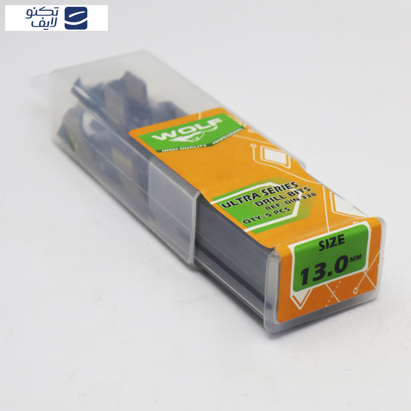 مته آهن ولف مدل اولترا کد YP-013MM سایز 13 میلی متر مجموعه 5 عددی مته آهن ولف مدل اولترا کد YP-013MM سایز 13 میلی متر مجموعه 5 عددی