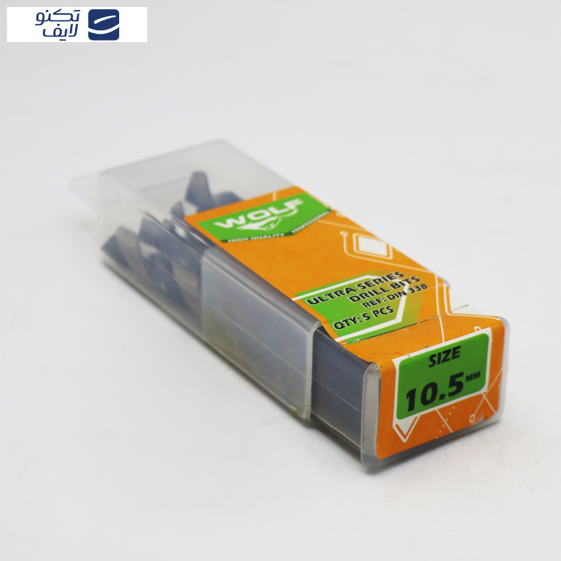 مته آهن ولف مدل اولترا کد YP-010.5MM سایز 10.5 میلی متر مجموعه 5 عددی مته آهن ولف مدل اولترا کد YP-010.5MM سایز 10.5 میلی متر مجموعه 5 عددی