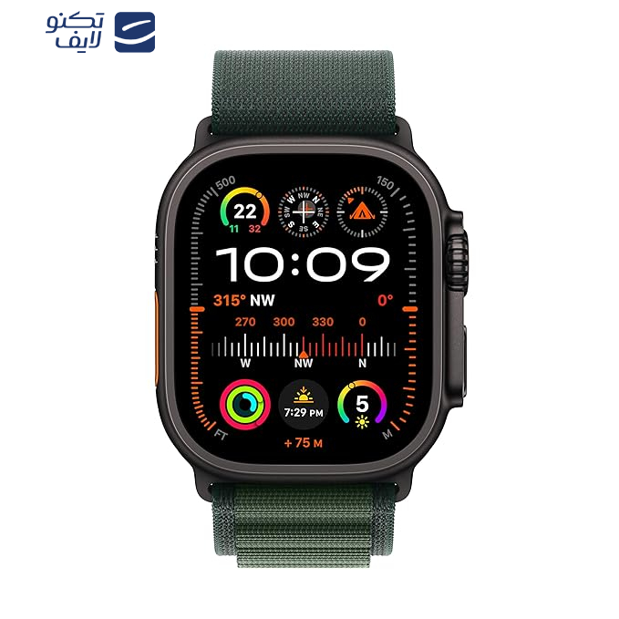 ساعت هوشمند اپل مدل Ultra 2 Black Titanium Case Alpine Loop 49mm ساعت هوشمند اپل مدل Ultra 2 Black Titanium Case Alpine Loop 49mm