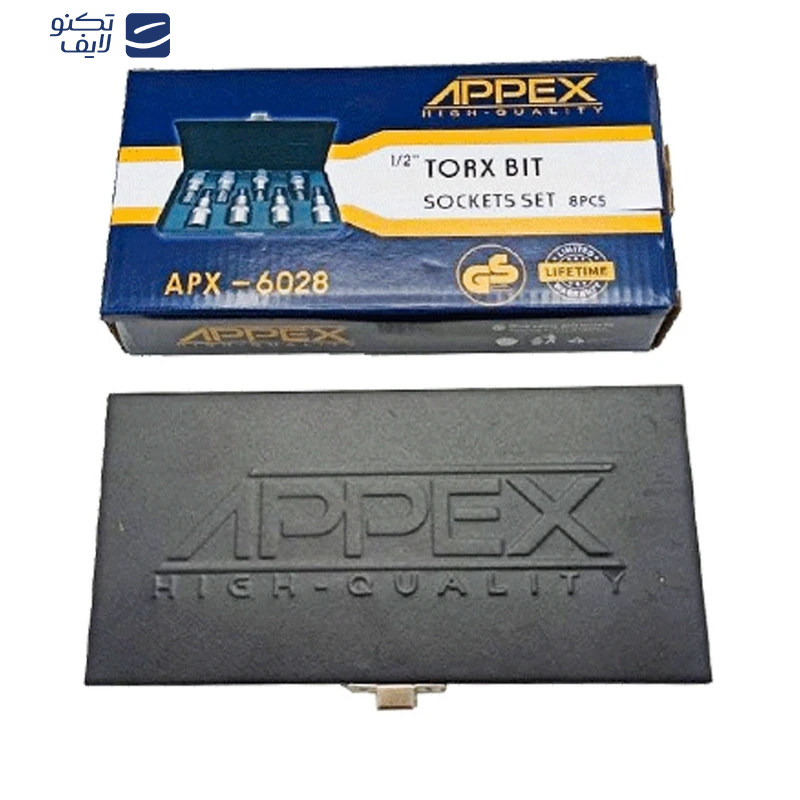 آلن بکس اپکس مدل AJ-APX-6028-1\2INCH S مجموعه 8عددی آلن بکس اپکس مدل AJ-APX-6028-1\2INCH S مجموعه 8عددی