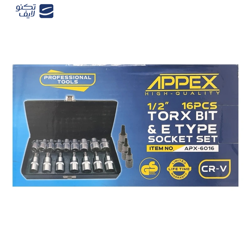 آلن بکسی اپکس مدل AJ-APX-6016-1\2INCH مجموعه 16عددی آلن بکسی اپکس مدل AJ-APX-6016-1\2INCH مجموعه 16عددی