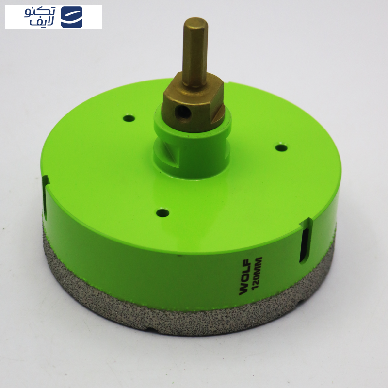 گردبر فرزی سنگ و سرامیک ولف مدل YP-0120  به همراه رابط تبدیل به دریل سایز 120 میلی متر 